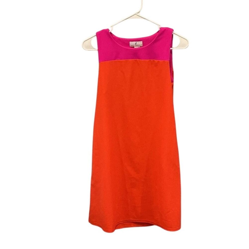 Jude Connally Womens Shift Dress XS Pink Colorblock Colorful Preppy‎ Beach Vacay